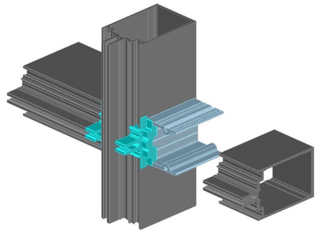 SYKON THERMALLY BROKEN CW 50 CURTAIN WALL SYSTEM